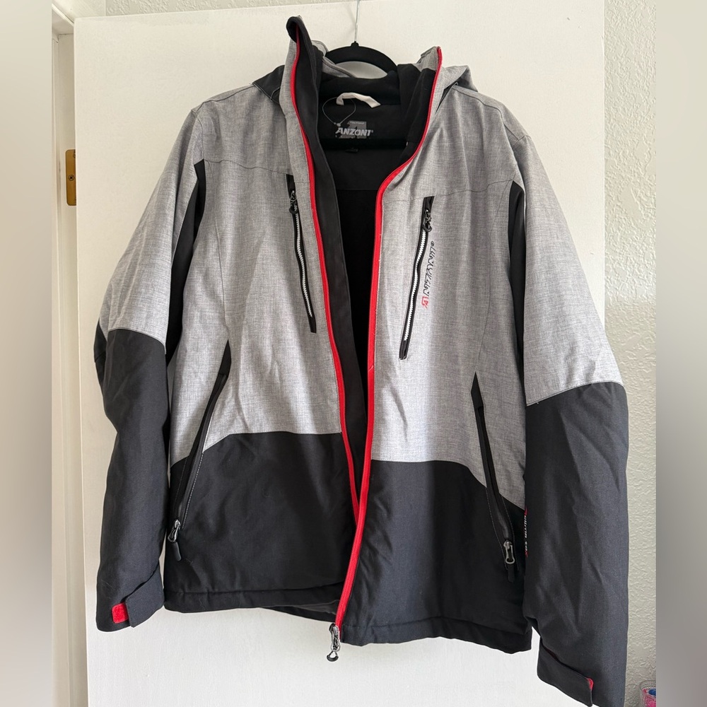 Men's Black and Gray Ski Jacket